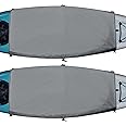 Explore Land Universal Kayak Cockpit Drape Waterproof Seal Cockpit Cover for Indoor and Outdoor 2 Pack - Large 60 x 29 inch, Grey