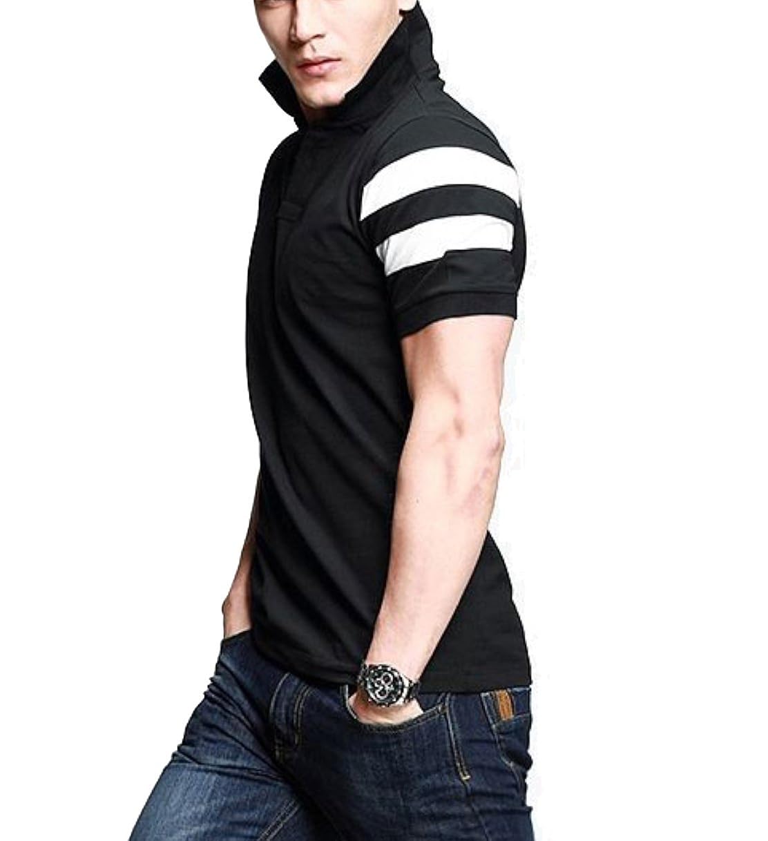 lionroar men's collar premium polo t shirts half sleeve tshirts for men