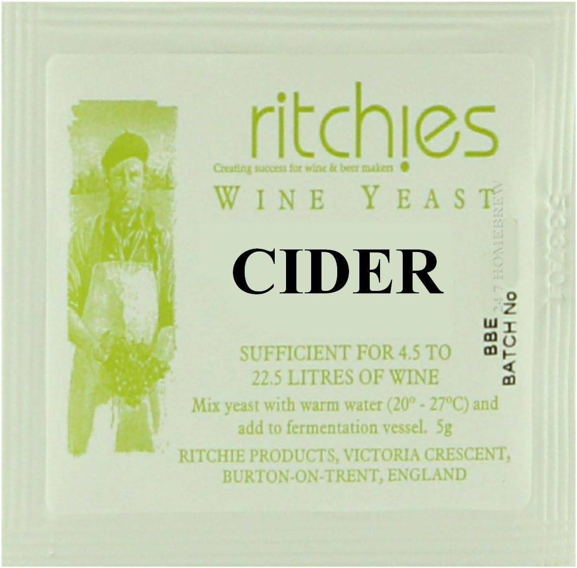 RITCHIES Cider Yeast - 5g Sachet