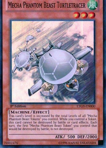 Yu-Gi-Oh! - Mecha Phantom Beast Turtletracer (LTGY-EN000) - Lord of the Tachyon Galaxy - 1st Edition - Super Rare