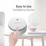 WISUALARM Smoke Alarm 10-Year Battery EN14604 Cert Fire Alarm with Test Silence view 6
