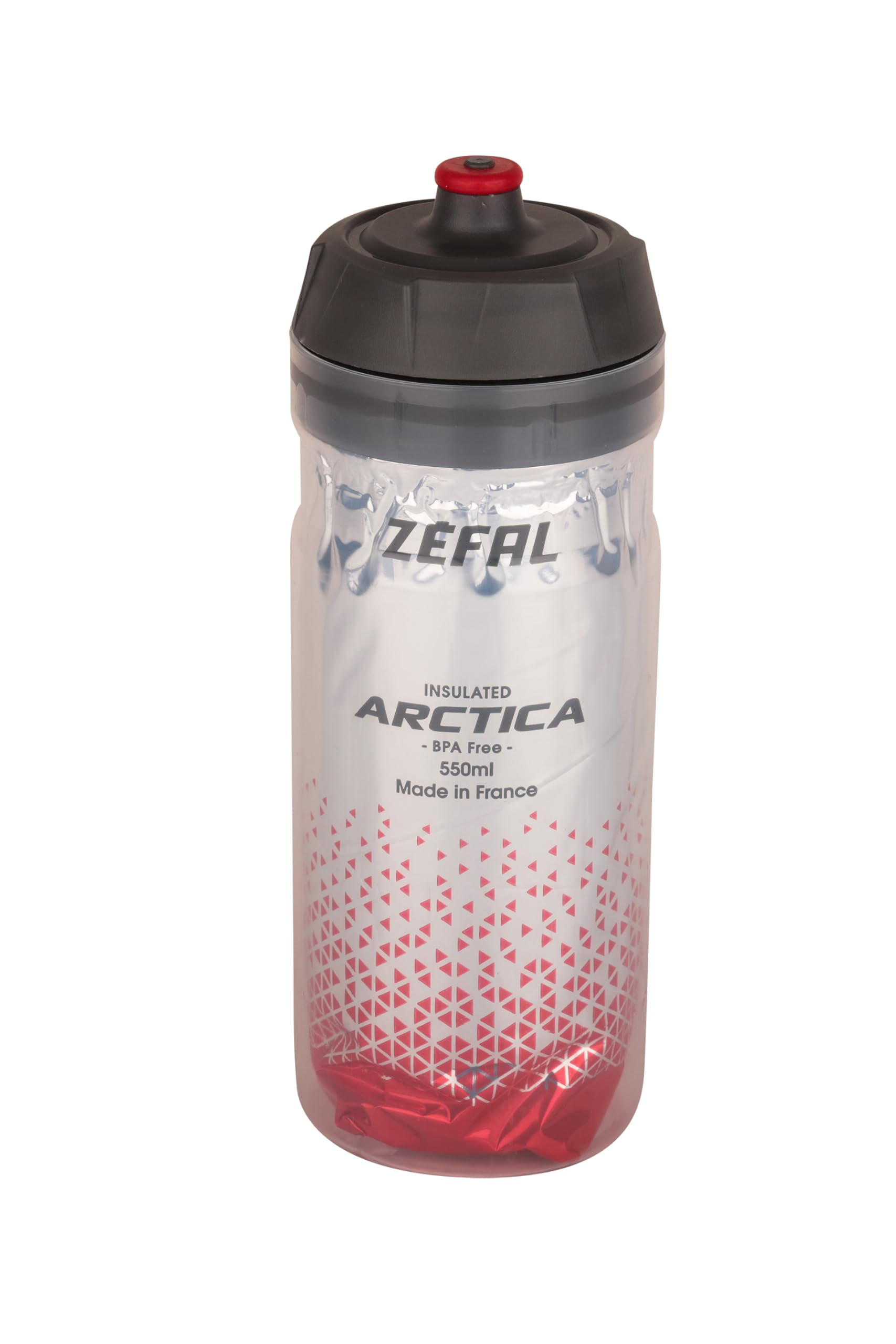 ZEFAL Arctica 55 Water Bottle - 550ml, Bicycle Drinking Bottles - Insulated Bottle - Odourless and Waterproof - BPA-Free Sports Bottle, Red — image 1