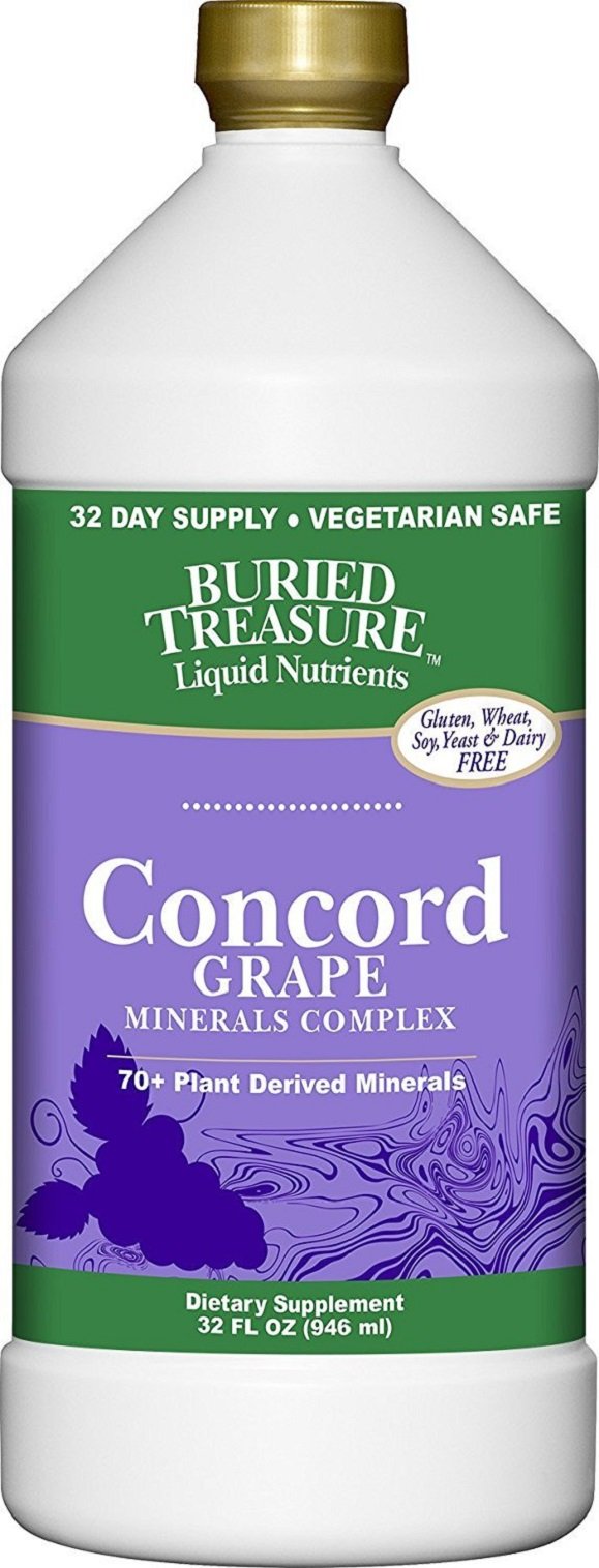 Buried Treasure Concord Grape Colloidal Mineral Complex with over 70