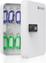 Uniclife 20 Position White Key Cabinet with Combination Lock Security Box view 1