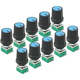 10PCS 3pin 10K Potentiometer Single Linear B Type B10K ohm Rotary Potentiometer