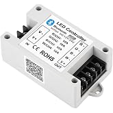 LIVE4COOL RGB/RGBW LED Bluetooth Controller Phone APP Control | RGB LED Strip Light Controller for 5050 3528 RGB LED Strip Lights (Suitable for iOS &amp; Android System)