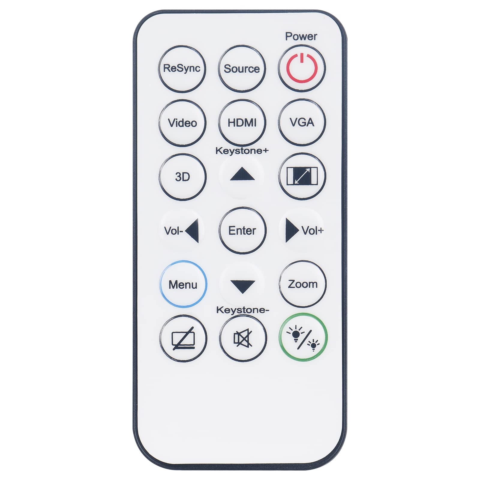 Replacement Remote Control SP-8VH02GC01 Fit for Optoma Projector X315 DS346 DS344 W312 W316 S310e S316 W310 DW346 DX346 DX345 H112e H182X X316 X312 HD28HDR