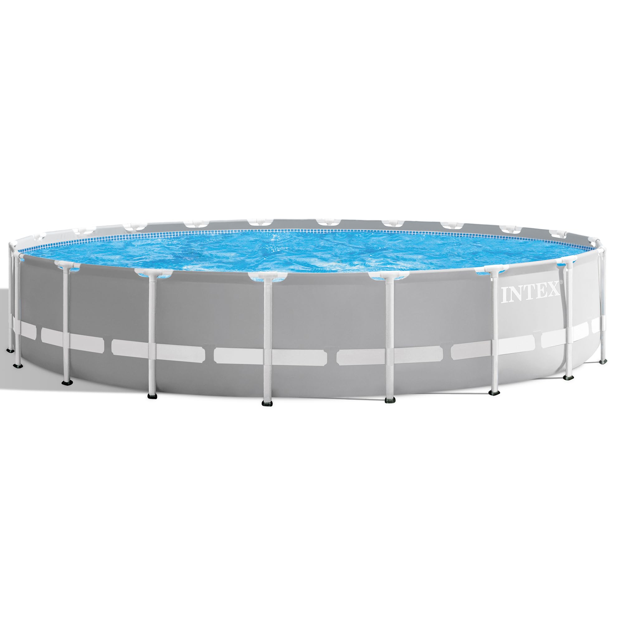 Photo 1 of Intex: Prism Frame: Premium Pool Set - 22' x 48'' - Above Ground Swimming Pool, Puncture Resistant Material, Includes Pump, Ladder, Cover & Cloth