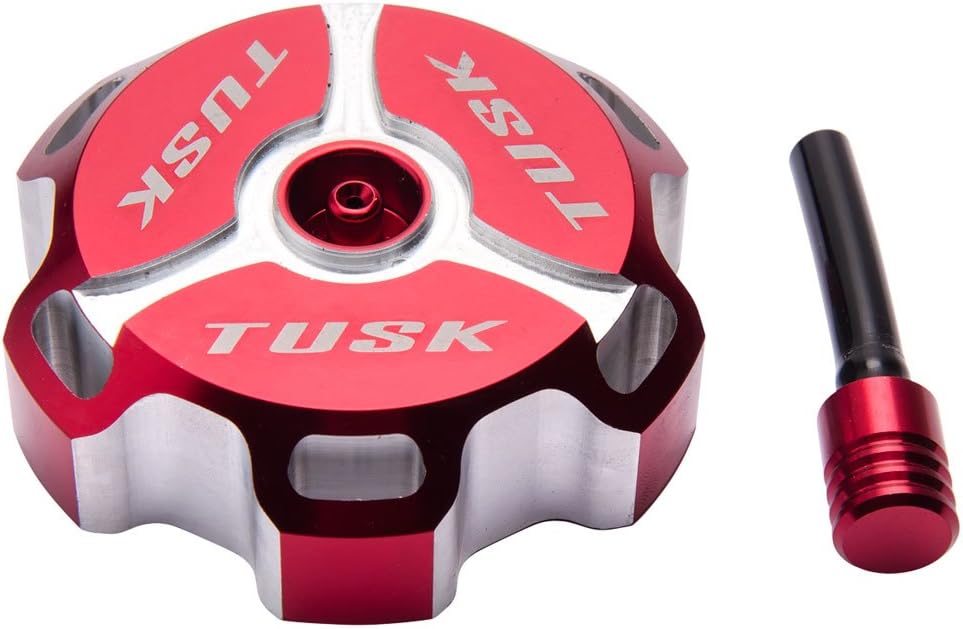 Tusk Billet Aluminum Gas Cap, Clarke Fuel Tanks Red
