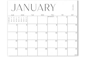 S&O Simple Magnetic Fridge Calendar from January 2026-June 2027 - Tear-Off Refrigerator Calendar to Track Events & Appointmen