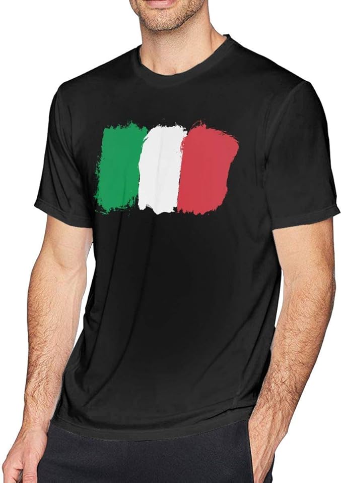イタリアイタリアイタリア国旗メンズコットンショートスリーブtシャツ メンズカジュアルシャツ Tシャツ カットソー 通販 Amazon