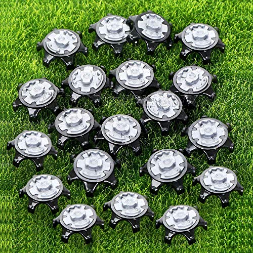 sansheng 20PCS Easy to Change Studs, Anti-Skid Golf Shoes, Golf Studs/(Black) - Thumbnail 7