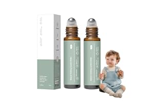 XBEGIX 2pc Teething Roller -Baby Teething Oil Roller, Natural Gentle Teething Relief Roller, Teething Roller All Natural for Babies, Little Teethers Roller, Camilia Teething Relief