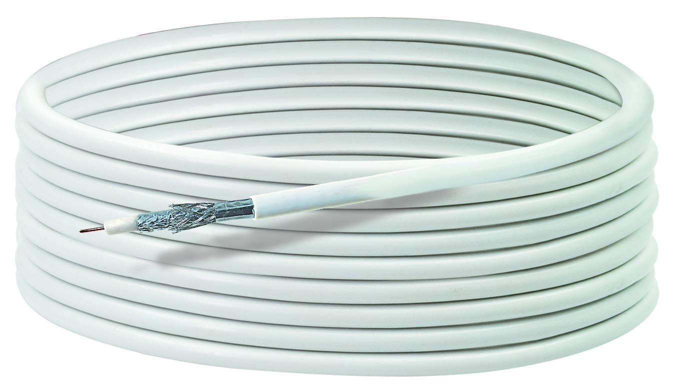Schwaiger SAT Coaxial Cable Without Connectors 7 mm 110 dB 50 m White