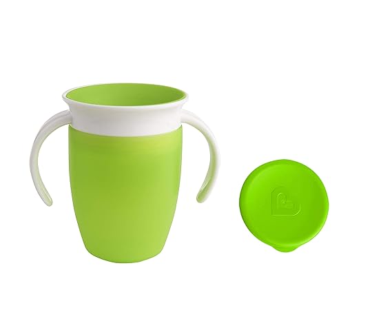 Munchkin 7oz Miracle 360 ? Trainer Cup with Lid -Green