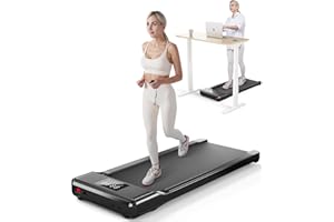 LACUFFY Walking Pad Treadmill, 3 in 1 Portable Under Desk Treadmill 300 lb Capacity, Treadmills for Home Small with Remote Control, 2.5 HP Low Noise Small Treadmill Jogging Running Machine with LED Display