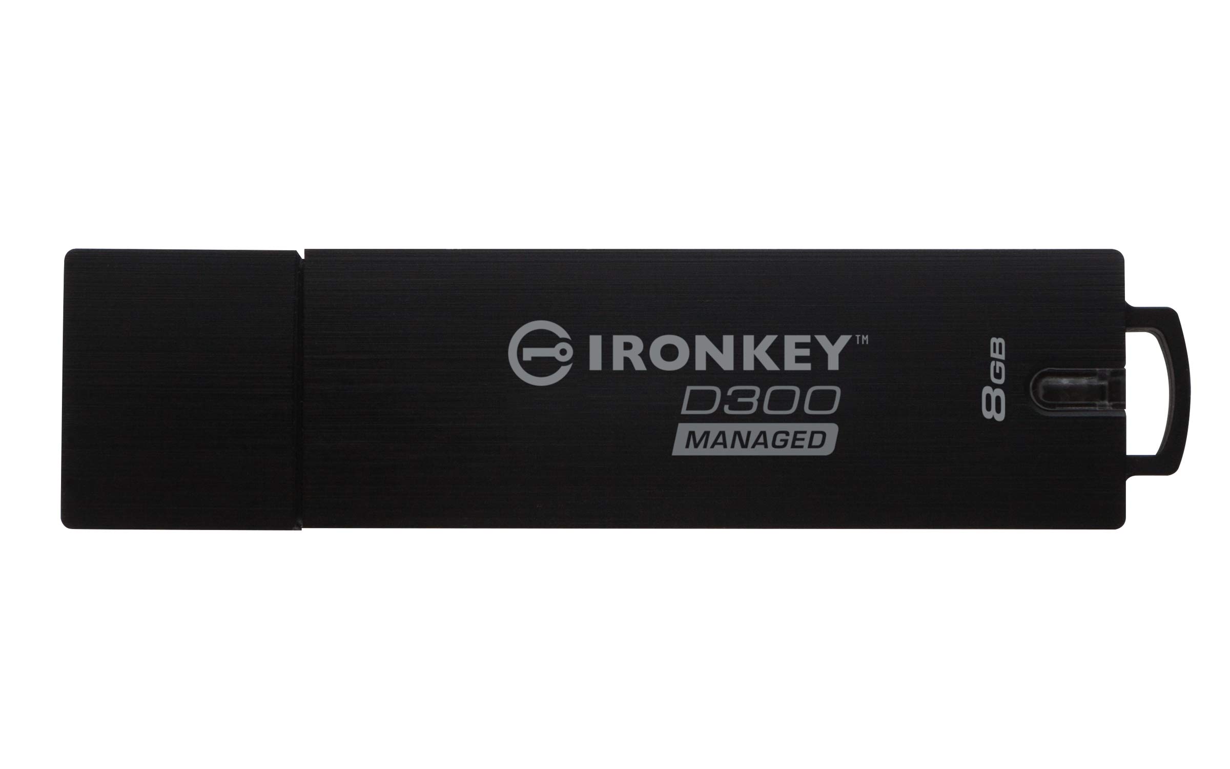 Kingston Technology IronKey D300 USB Flash Drive 8GB USB Type-A 3.0 (3.1 Gen 1) Black - USB Flash Drives (8GB, USB Type-A, 3.0 (3.1 Gen 1), 165MB/s, Cap, Black)
