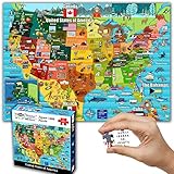 Think2Master Colorful United States Map 1000 Pieces