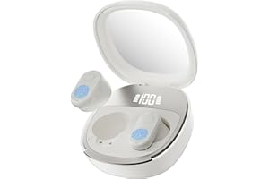 MERRYKING Mini AI Translator Earbuds, OWS 3-in-1 Language Solution TWS Real-Time Translation Device with 144 Languages and 8 Offline for Travel Business International Students (Milky White)