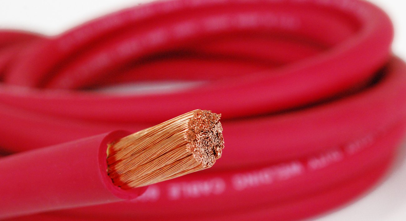 Nassau Power wire 6 Gauge AWG 300 ft RED. MADE IN USA Welding Lead and Car Battery Cable 600V Copper