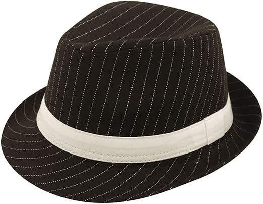12 X FANCY DRESS GANGSTER TRILBY FEDORA 