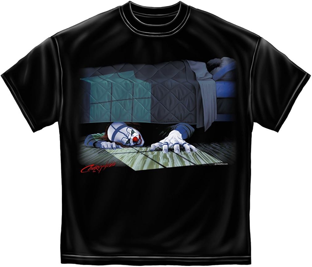 Evil Clown School Bus Driver Black T-Shirt