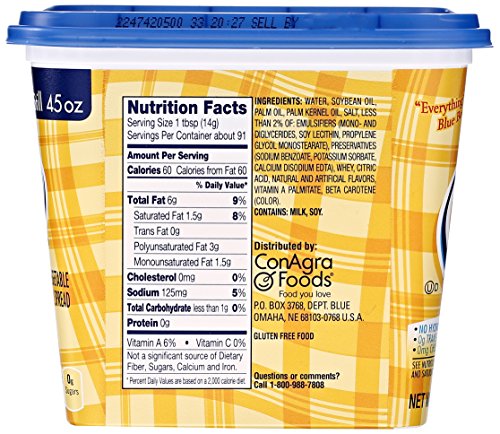 Conagra Blue Bonnet Spread Bowl, 45 oz
