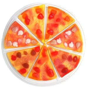 Mega Gummy Candy 7 Slice Pizza, 3.01 Ounce