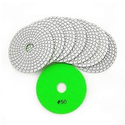 SHDIATOOL 8Pcs 4 Inch Diamond Wet Polishing Pads