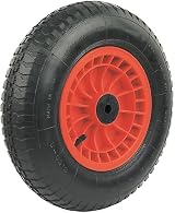 Easy Shopping 14 Inch Wheelbarrow Wheel Pneumatic 3.50-8 Replacement Red view 3