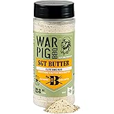 WarPig BBQ Sgt Butter Elite BBQ Rub| Championship All Purpose Seasoning for Beef, Steak, Burgers, Seafood, and Chicken | 12.8 Ounces