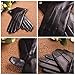 Elma Women's Touch Screen Italian Nappa Leather Winter Texting Gloves (7, Black)