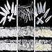 Baisidai 500Pcs Long Sharp False Nail Art Tips Acrylic Salon - Clear Color#3-017