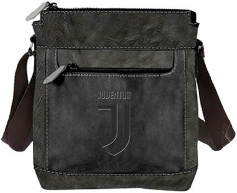 Borsa A Tracolla Ufficiale Juventus FC - Similpelle, Logo Ufficiale, Regolabile, Dimensioni 37x27x12 Cm