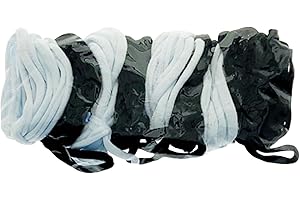 UGPLM Weaving Loom Loops Refills, Elastic Potholder Loops, Weaving Craft Loops, Black White 192PCS