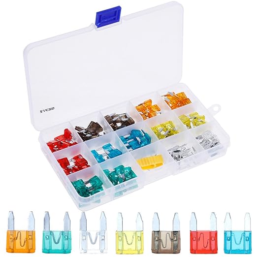 Zacro 140 Stück Sicherungen Set Flachsicherung 16mm 5A/7.5A/10A/15A/20A/25A/30A