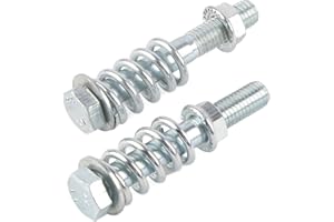 Spring Bolt Stud & Nut Hardware Repair Replacement Kit, M10x1.5 Exhaust Spring Bolt Stud Nut Kit with Gasket Hardware Repair 