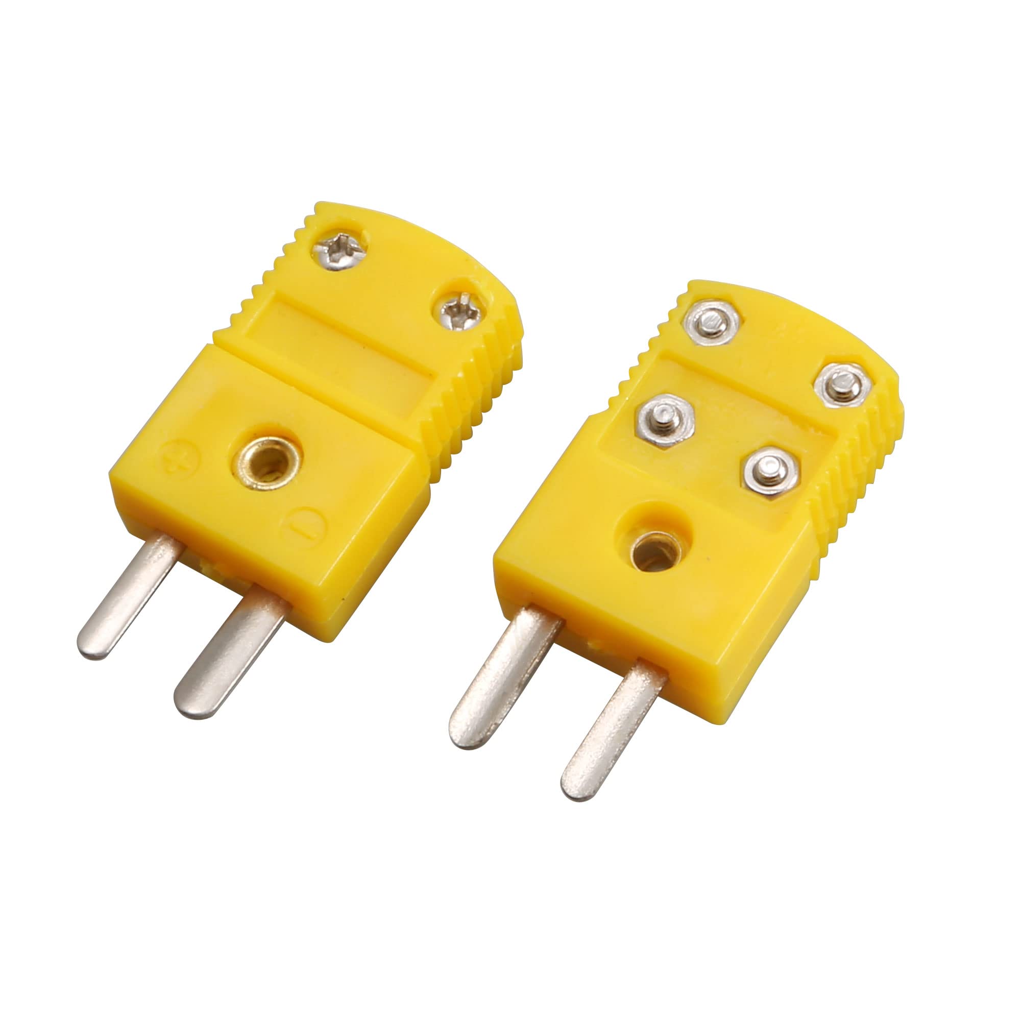 sourcing map K Type Circuits Cable Connector Male Thermocouple Plug Adapter 2Pcs