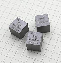 Tantalum Cube - 10mm Pure Metal Element Cubes