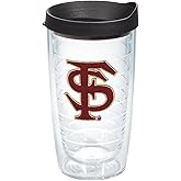 Tervis Made in USA Double Walled Florida State University FSU Seminoles Insulated Tumbler Cup Keeps Drinks Cold & Hot, 16oz, FS Logo