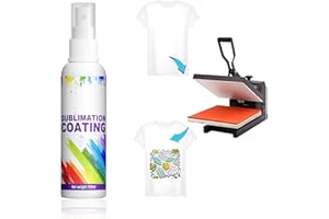 GANBARO Sublimation Spray for Cotton Shirts 3.5 Fl OZ Sublimation Coating Spray, Sublimation Spray for All Fabric Including Polyester, Carton, Canvas, Tote Bag, Waterproof, High Gloss 100 ml (White)