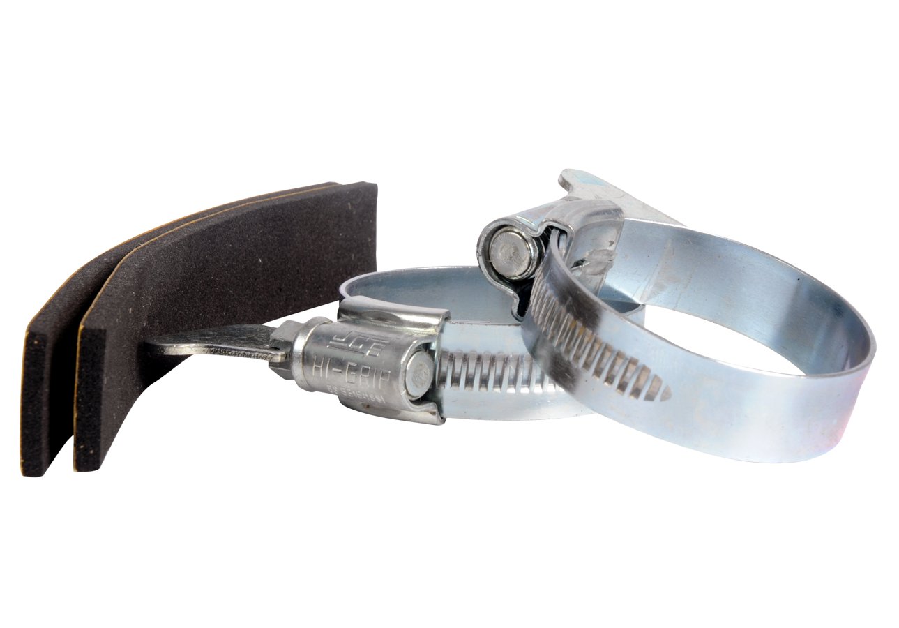 HOZELOCK - Zinc Butterfly Clamps ø 32 mm (1"3/4) : Galvanised Hose Clamps, Adjustable Wing for Easy Use, Sponge Strips for Extra Grip: X2 Pieces [1713B0000]