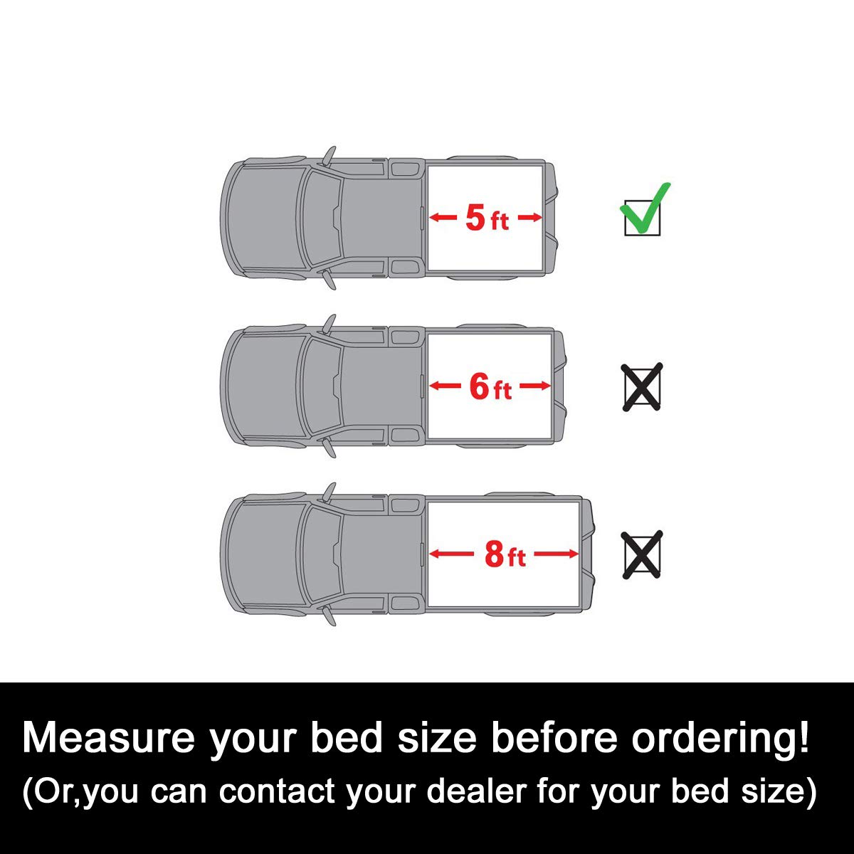 Jj 5 2ft Bed For 15 19 Chevy Colorado Gmc Canyon Pickup Clamp On Soft Vinyl Roll Up Lock Waterproof Tonneau Cover Top Mount Assembly Rails Mounting Hardware Kit Tonneau Covers Automotive