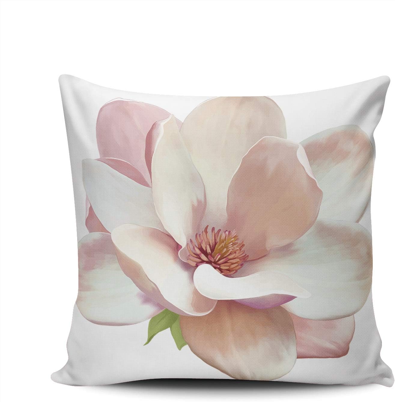 XIUBA Throw Pillow Covers Case Magnolia Spring Flower Decorative Pillowcase Cushion Cover 22X22