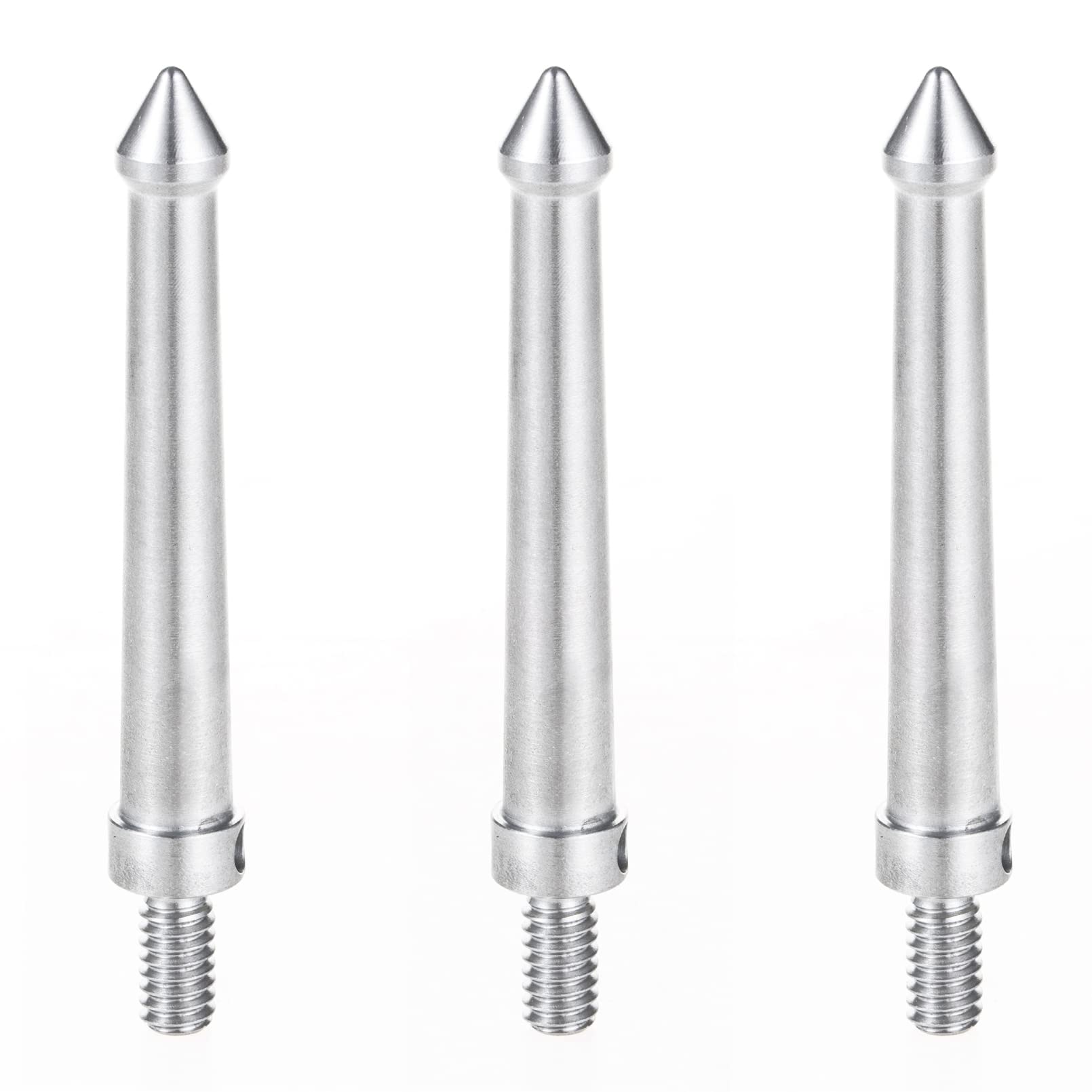 Selens Tripod Spike with 1/4 Inch Threaded Hole, Stainless Steel Camera Tripod Spikes Feet Long Tripod Thread Adapter Screw for Tripod Monopod Photography Accessories