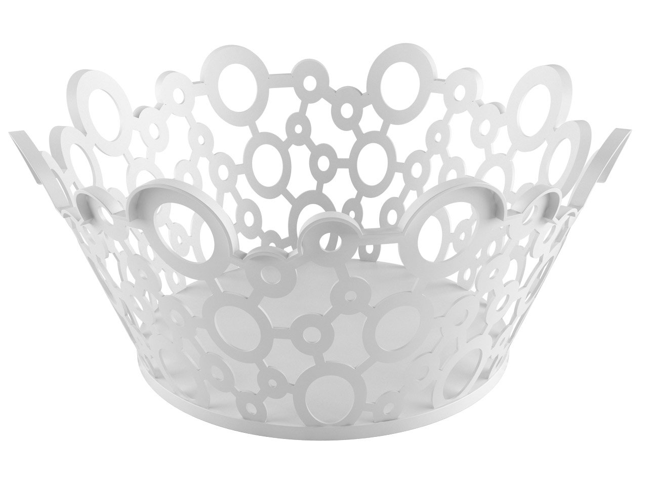 Gio’ Style ForMe Polypropylene Round Basket Bianco
