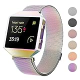 CRODI Compatible Fitbit Blaze Bands New Metal Frame, Stainless Steel Magnetic Milanese Replacement Band Fit bit Blaze Women Men