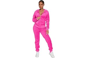 yidengymx Womens 2 Piece Velour Tracksuit Two Piece Soft Velvet Hooded Outfits for Women