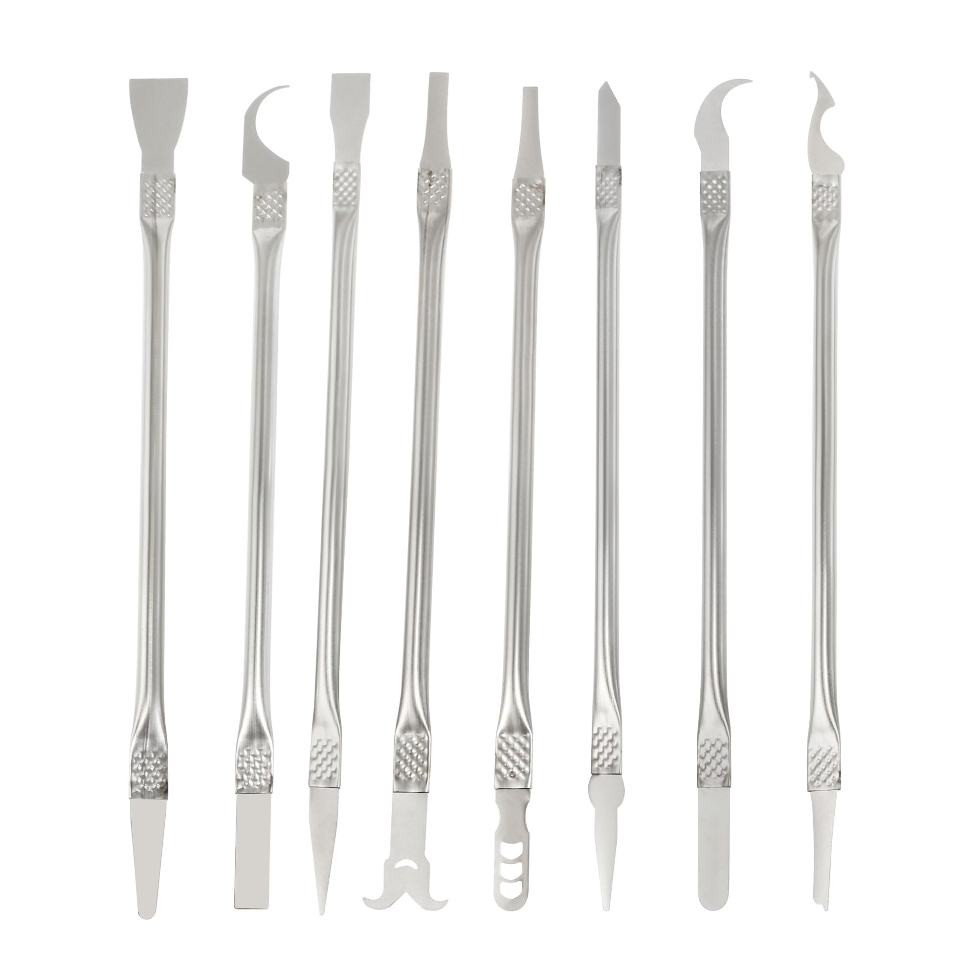 uxcell 8 in 1 Metal Spudger Phone Pry Opening Repair Tools Kit Screen Disassemble Set Double Ended for Cellphone Mobile Phone Laptop PC