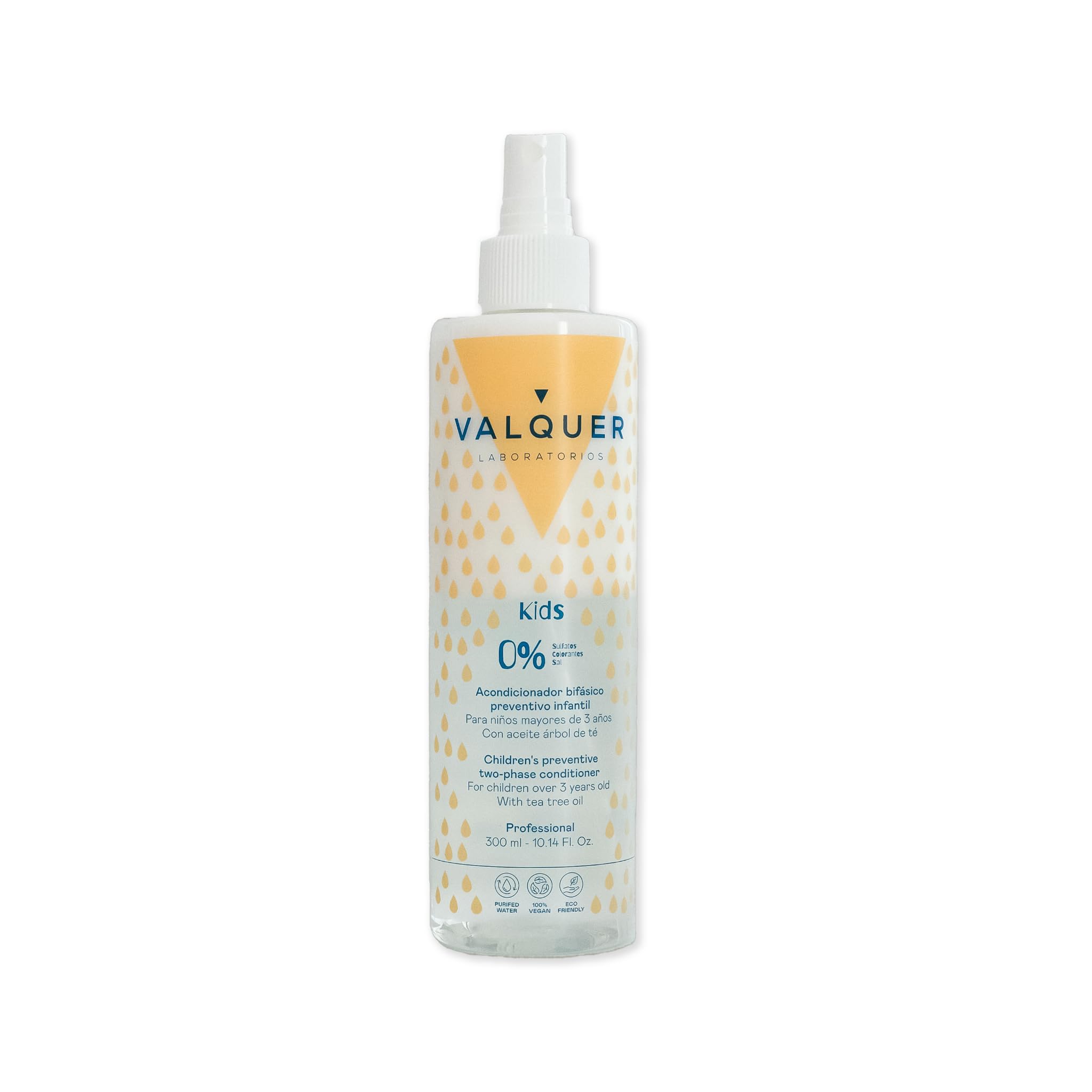 VALQUER Kids Preventive Bi-Phase Leave-In Conditioner 300 ml | Zero Formula | Conditions, Protects & Softens Children’s Hair | Easy Detangling | From Age 3